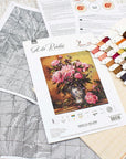 Cross Stitch Kit Luca - S - Peonies Vase, B543 - Luca - S Yarns