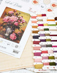 Cross Stitch Kit Luca - S - Peonies Vase, B543 - Luca - S Yarns