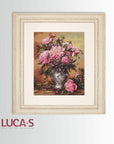 Cross Stitch Kit Luca - S - Peonies Vase, B543 - Luca - S Yarns