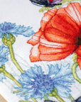 Cross Stitch Kit Luca - S - Poppies and Butterflies, BU4018 - Luca - S Yarns