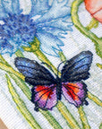 Cross Stitch Kit Luca - S - Poppies and Butterflies, BU4018 - Luca - S Yarns