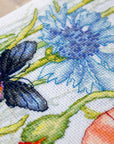 Cross Stitch Kit Luca - S - Poppies and Butterflies, BU4018 - Luca - S Yarns
