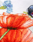Cross Stitch Kit Luca - S - Poppies and Butterflies, BU4018 - Luca - S Yarns