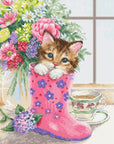 Cross Stitch Kit Luca - S - Pretty Kitten, B2390 - Luca - S Yarns