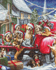 Cross Stitch Kit Luca - S - Puppies Christmas, Gold Collection - Luca - S Yarns