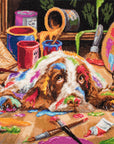 Cross Stitch Kit Luca - S - Puppy Picasso, B2415 - Luca - S Yarns