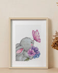 Cross Stitch Kit Luca - S - Rabbit and Butterfly, B1235 - Luca - S Yarns