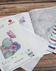 Cross Stitch Kit Luca - S - Rabbit and Butterfly, B1235 - Luca - S Yarns