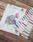 Cross Stitch Kit Luca - S - Rabbit and Butterfly, B1235 - Luca - S Yarns