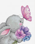 Cross Stitch Kit Luca - S - Rabbit and Butterfly, B1235 - Luca - S Yarns