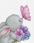 Cross Stitch Kit Luca - S - Rabbit and Butterfly, B1235 - Luca - S Yarns