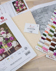 Cross Stitch Kit Luca - S - Red and White Peonies, B608 - Luca - S Yarns