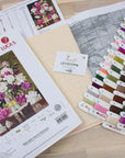 Cross Stitch Kit Luca - S - Red and White Peonies, B608 - Luca - S Yarns