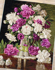 Cross Stitch Kit Luca - S - Red and White Peonies, B608 - Luca - S Yarns