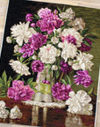 Cross Stitch Kit Luca - S - Red and White Peonies, B608 - Luca - S Yarns