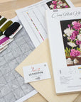 Cross Stitch Kit Luca - S - Red and White Peonies, B608 - Luca - S Yarns