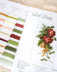 Cross Stitch Kit Luca - S - Red roses and Grapes, B2229 - Luca - S Yarns