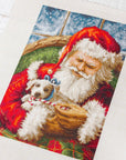 Cross Stitch Kit Luca - S - Santa Claus with a puppy, B561 - Luca - S Yarns