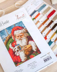 Cross Stitch Kit Luca - S - Santa Claus with a puppy, B561 - Luca - S Yarns