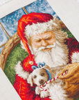 Cross Stitch Kit Luca - S - Santa Claus with a puppy, B561 - Luca - S Yarns