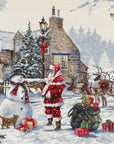 Cross Stitch Kit Luca - S - Santa's Cottage, BU5011 - Luca - S Yarns