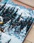Cross Stitch Kit Luca - S - Snowy Cabin, BU4022 - Luca - S Yarns