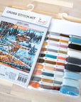 Cross Stitch Kit Luca - S - Snowy Cabin, BU4022 - Luca - S Yarns