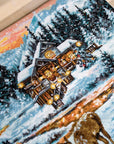Cross Stitch Kit Luca - S - Snowy Cabin, BU4022 - Luca - S Yarns