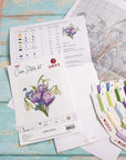 Cross Stitch Kit Luca - S - Spring Flowers, B1404 - Luca - S Yarns