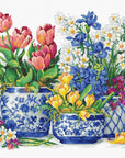 Cross Stitch Kit Luca - S - Spring flowers, B2386 - Luca - S Yarns