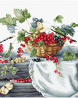 Cross Stitch Kit Luca - S - Still Life of Red Currants, B2262 - Luca - S Yarns