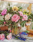Cross Stitch Kit Luca - S - Still Life with Blueberries, B588 - Luca - S Yarns