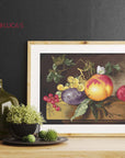 Cross Stitch Kit Luca - S - Still life with peach and grapes, B593 - Luca - S Yarns
