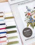 Cross Stitch Kit Luca - S - Summer flower bouquet, BU4004 - Luca - S Yarns