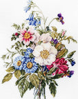 Cross Stitch Kit Luca - S - Summer flower bouquet, BU4004 - Luca - S Yarns