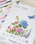 Cross Stitch Kit Luca - S - Summer Flowers and Butterflies - Luca - S Yarns