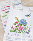 Cross Stitch Kit Luca - S - Summer Flowers and Butterflies - Luca - S Yarns