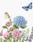 Cross Stitch Kit Luca - S - Summer Flowers and Butterflies - Luca - S Yarns