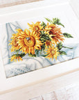 Cross Stitch Kit Luca - S - Sunflowers, B2264 - Luca - S Yarns