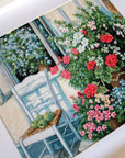 Cross Stitch Kit Luca - S - Terrace with flowers, BU4017 - Luca - S Yarns