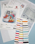 Cross Stitch Kit Luca - S - The fox & Friends, B1200 - Luca - S Yarns