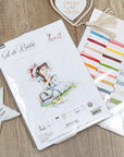 Cross Stitch Kit Luca - S - The girl making cross stitch, B1059 - Luca - S Yarns