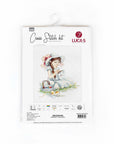 Cross Stitch Kit Luca - S - The girl making cross stitch, B1059 - Luca - S Yarns