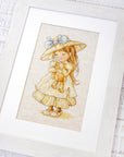 Cross Stitch Kit Luca - S - The girl with a bear, B1103 - Luca - S Yarns