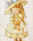 Cross Stitch Kit Luca - S - The girl with a bear, B1103 - Luca - S Yarns