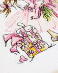 Cross Stitch Kit Luca - S - The Girl with Flowers and Gifts, B1055 - Luca - S Yarns