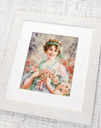 Cross Stitch Kit Luca - S - The girl with the roses, B553 - Luca - S Yarns
