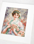 Cross Stitch Kit Luca - S - The girl with the roses, B553 - Luca - S Yarns