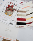 Cross Stitch Kit Luca - S - The Owl With Glasses, B1403 - Luca - S Yarns