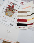 Cross Stitch Kit Luca - S - The Owl With Glasses, B1403 - Luca - S Yarns